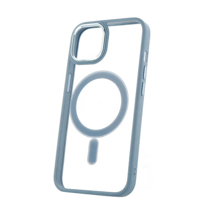 Satin Clear Mag case for iPhone 13 6,1" blue