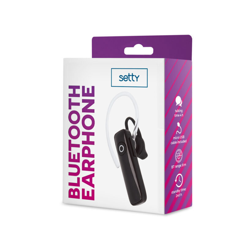 Setty Bluetooth earphone SBT-01 black - Bild 3