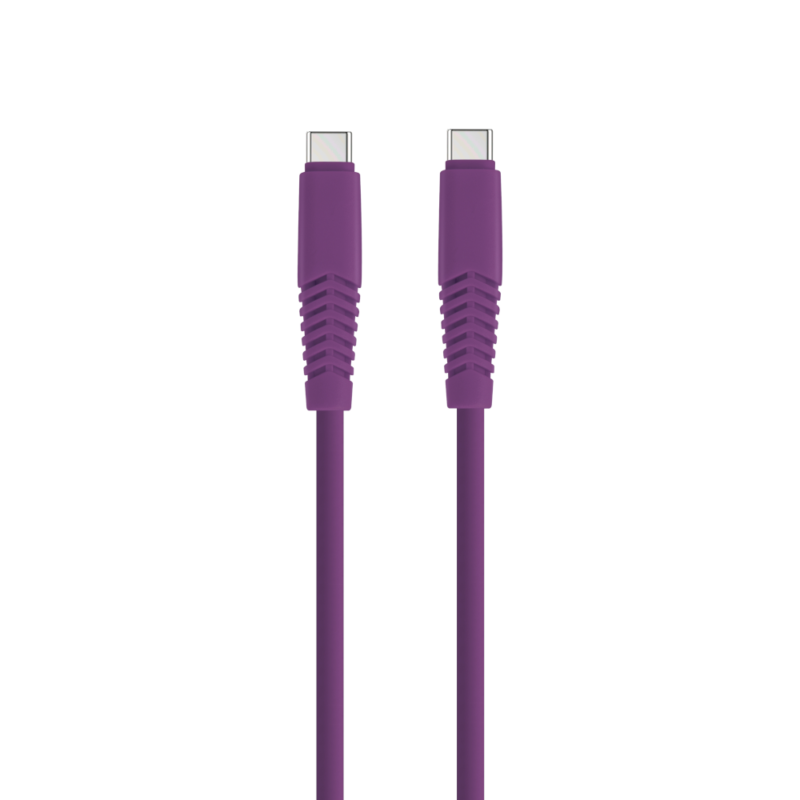 Setty cable USB-C - USB-C 1,5 m 2,1A KSC-C-1.5219 purple