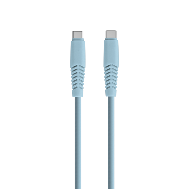 Setty cable USB-C - USB-C 1,5 m 2,1A KSC-C-1.523 niebieski