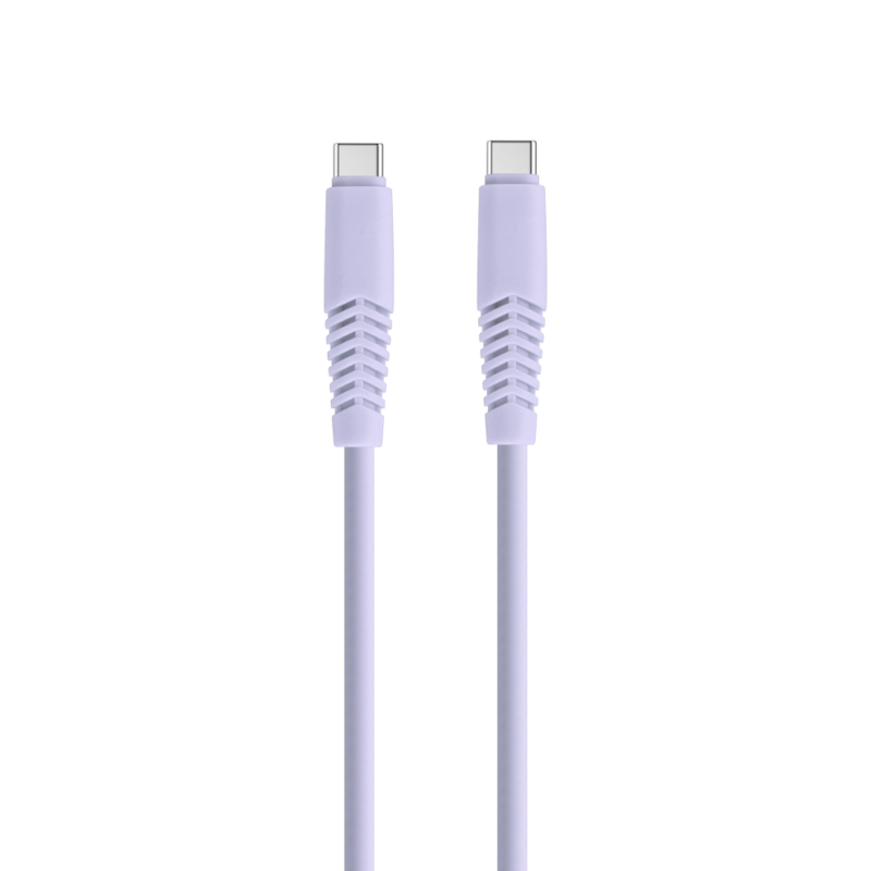 Setty cable USB-C - USB-C 1,5 m 2,1A KSC-C-1.529 lilac