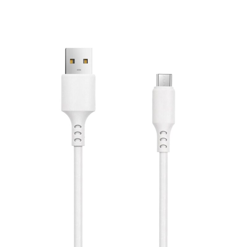 Setty cable USB - microUSB 1,0 m 2A white NEW