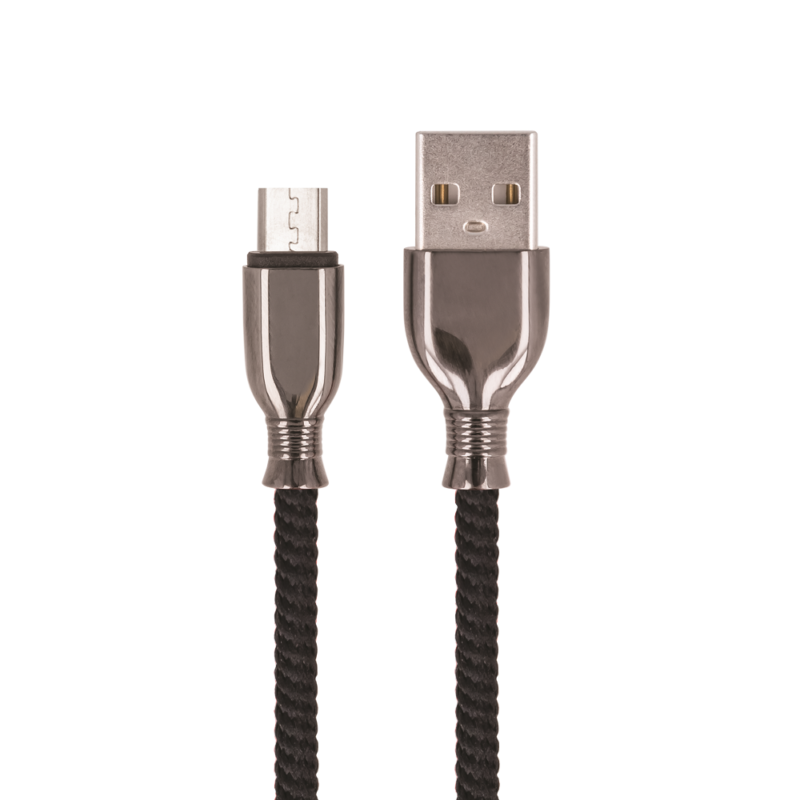 Setty cable USB - microUSB 1,0 m 3A FC-M black