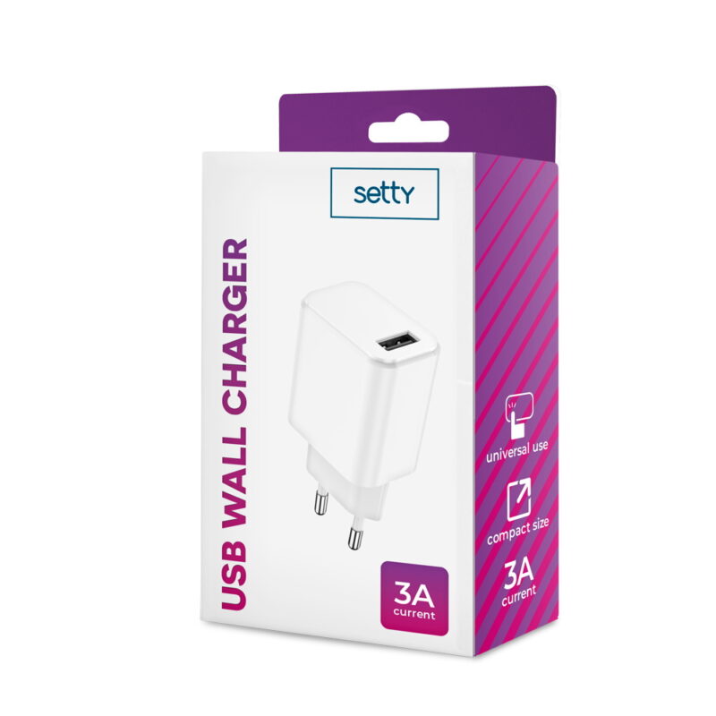 Setty charger 1x USB 3A white - Bild 7