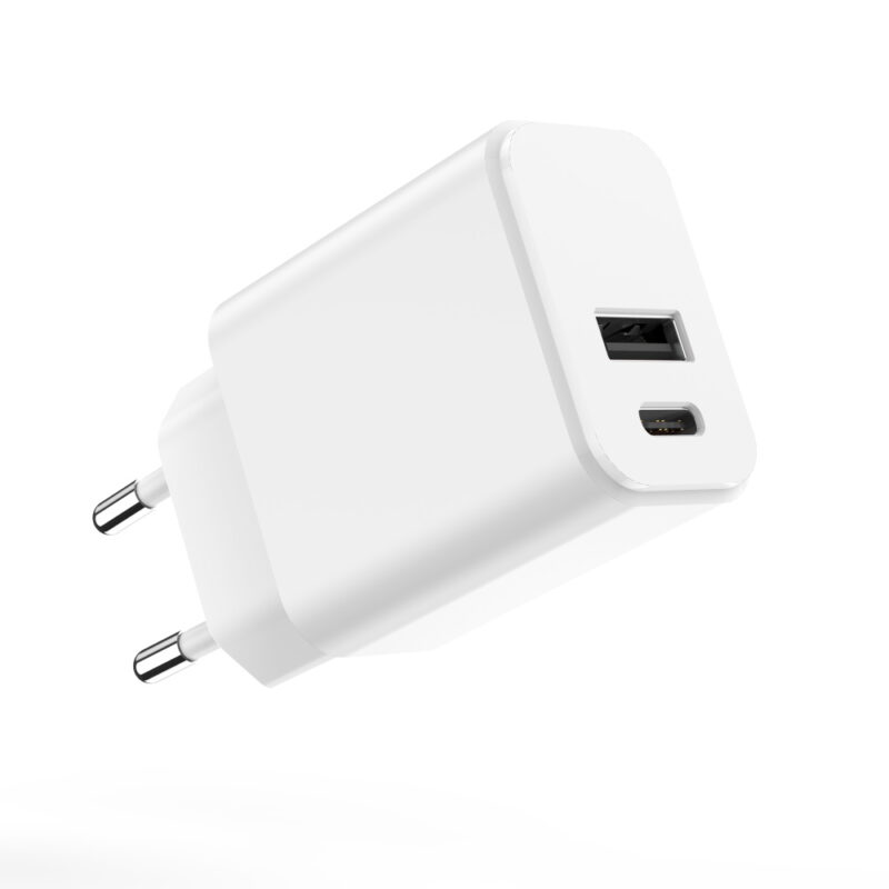 Setty charger 1x USB + USB-C 3A 20W white - Bild 3