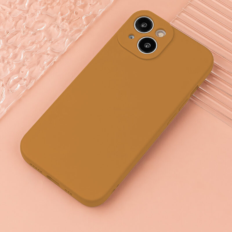 Silicon case for iPhone 15 6,1" caramel - Bild 10