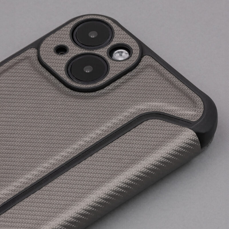 Smart Carbon case for iPhone 15 6,1" silver - Bild 8