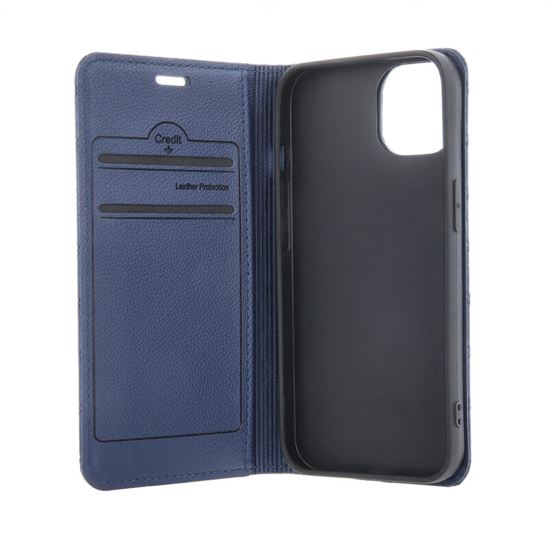 Smart Caro case for iPhone 15 6,1" navy blue - Bild 4