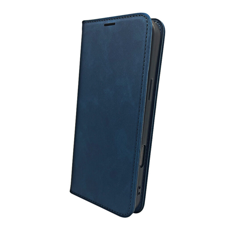 Smart Suede case for iPhone 16 6,1" navy blue - Bild 3