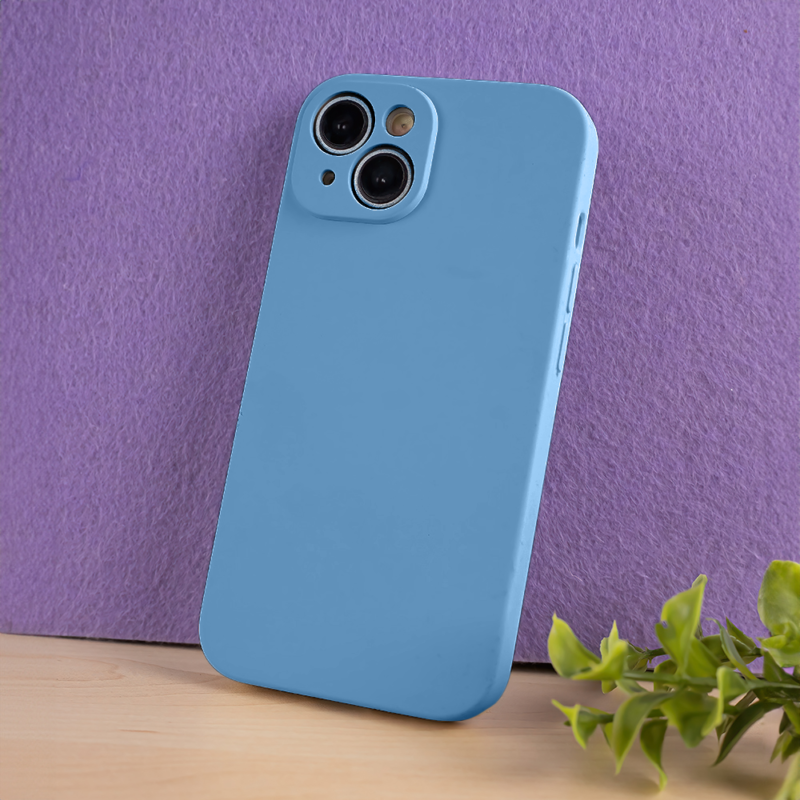 Solid Silicon case for iPhone 12 / 12 Pro 6,1" light blue - Bild 8