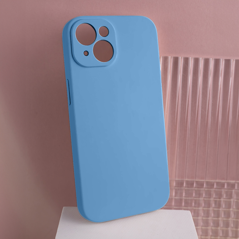 Solid Silicon case for iPhone 12 / 12 Pro 6,1" light blue - Bild 9