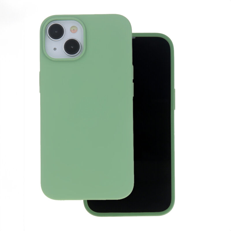 Solid Silicon case for iPhone 13 6,1" light green