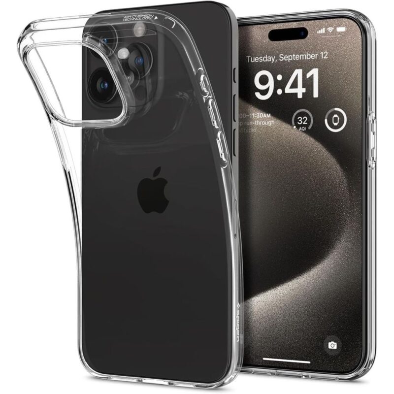 Spigen Liquid Crystal case for iPhone 15 Pro Max 6,7" crystal clear