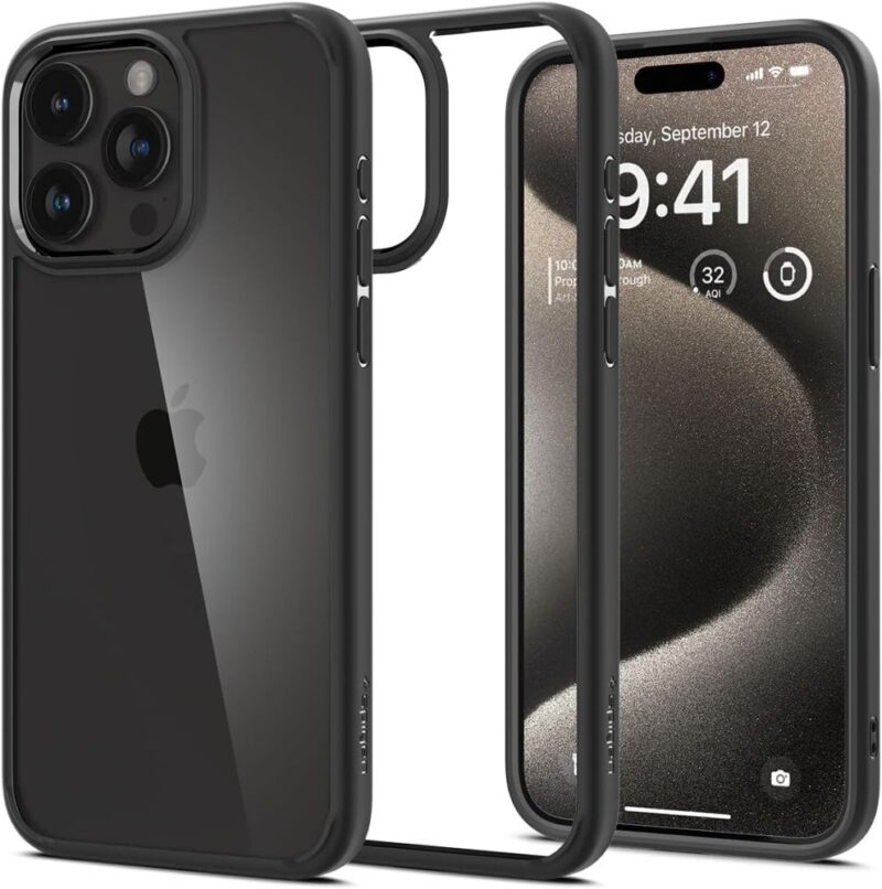 Spigen Ultra Hybrid case for iPhone 15 Pro 6,1" matte black