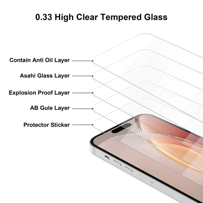 Tempered glass 2,5D Premium for Google Pixel 9 - Bild 5