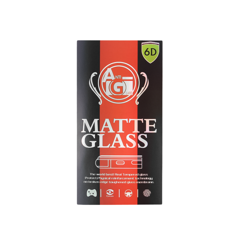 Tempered glass 6D matte for Realme C53 4G black frame - Image 3