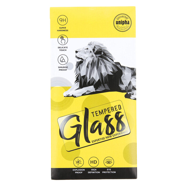 Tempered glass 9D for Huawei P30 Lite black frame