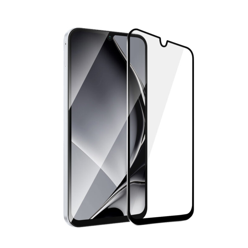 Tempered glass metal frame for Samsung Galaxy A15 5G black frame