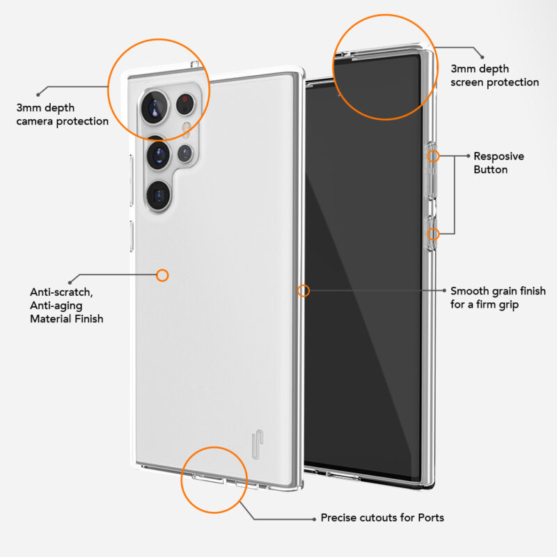 Ugly Rubber Pure case for Samsung Galaxy S23 Ultra clear - Bild 5