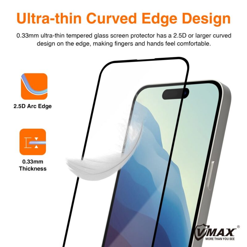 Vmax tempered glass 9D Glass for iPhone 12 / 12 Pro 6,1" - Bild 6