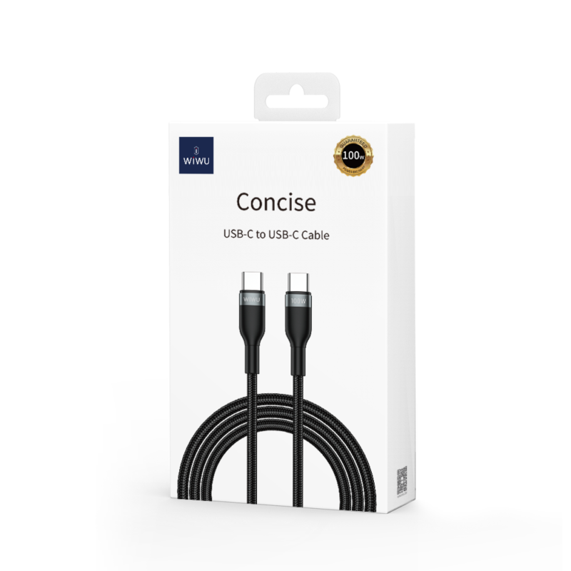 WIWU cable Wi-C017 USB-C - USB-C 100W black - Bild 7