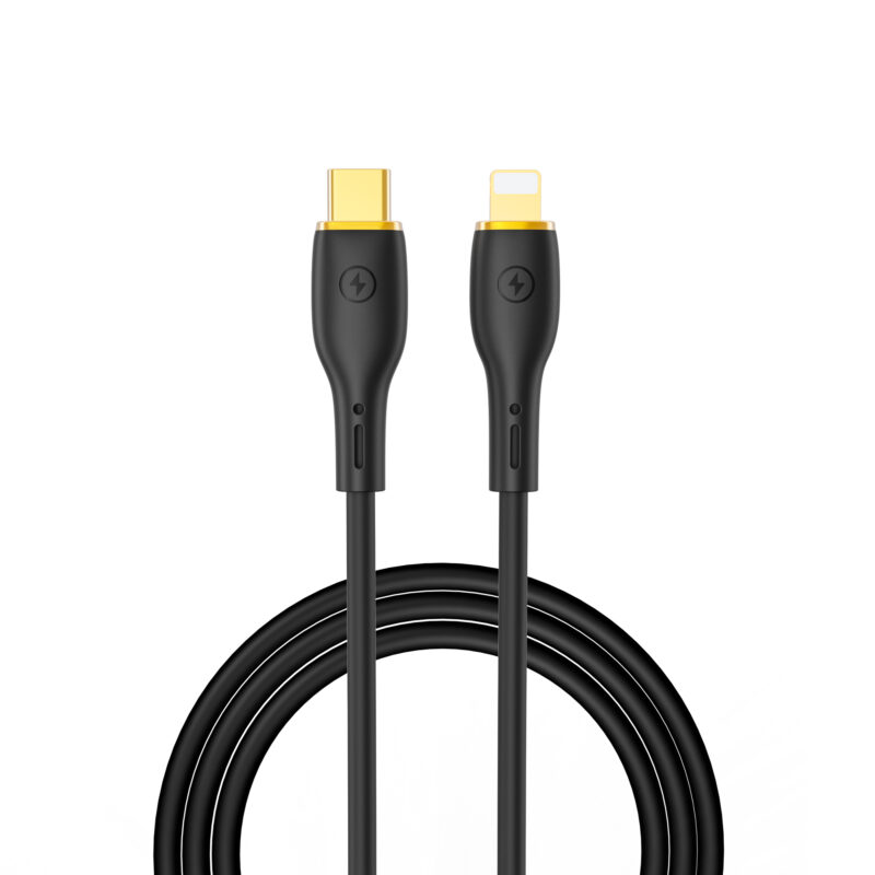 WIWU cable YQ01 USB-C - Lightning 30W 1,2m black - Bild 3