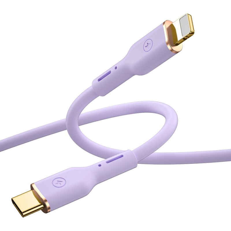 WIWU cable YQ01 USB-C - Lightning 30W 1,2m purple - Bild 6