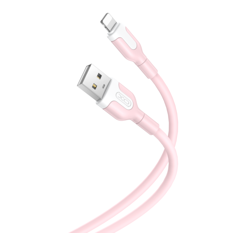 XO cable NB212 USB - Lightning 1,0 m 2,1A pink