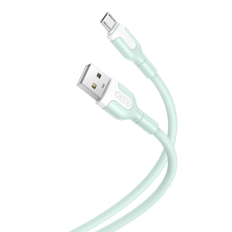 XO cable NB212 USB - microUSB 1,0 m 2,1A green