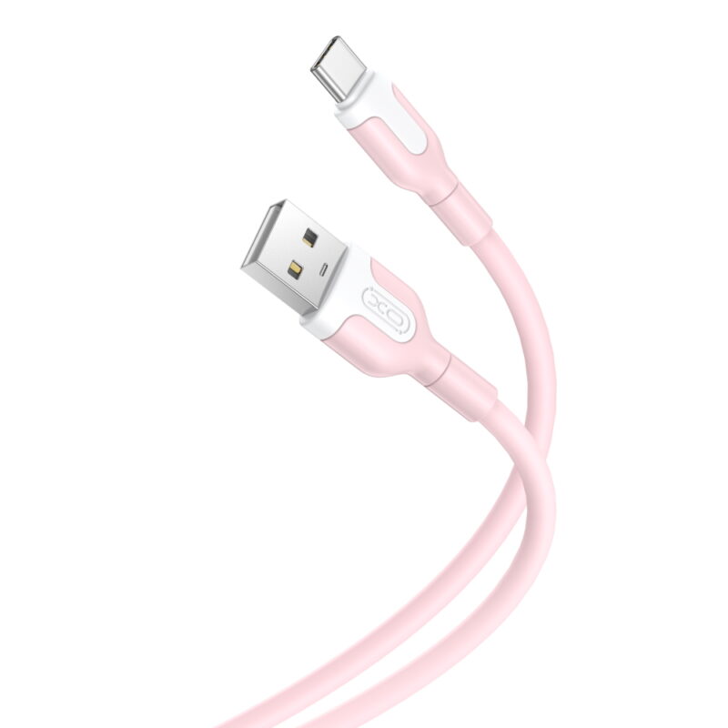 XO cable NB212 USB - USB-C 1,0 m 2,1A pink