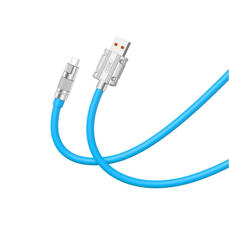 XO cable NB227 USB - microUSB 1,2 m 6A blue