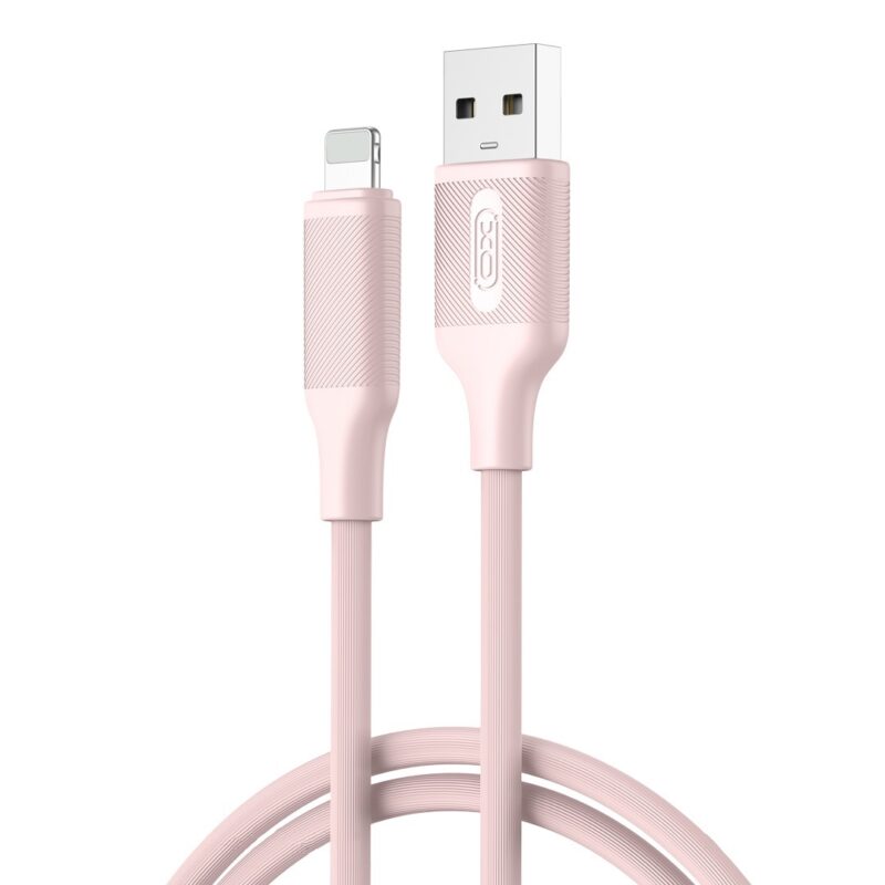 XO cable NB265 USB - Lightning 1,0m 2,4A pink