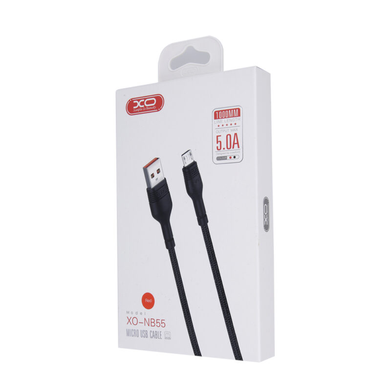 XO cable NB55 USB - microUSB 1,0 m 5A black - Bild 3