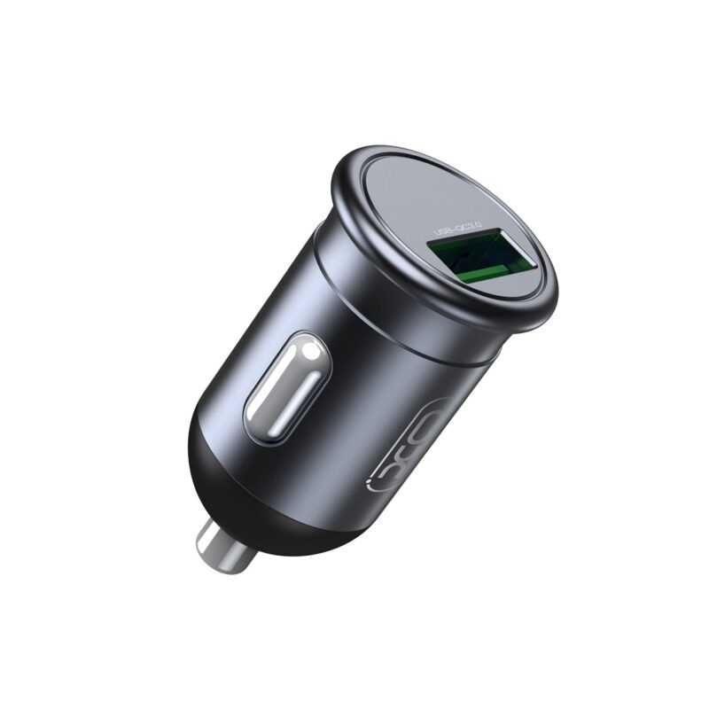 XO car charger CC46 QC 3.0 18W 1x USB gray + Lightning cable - Bild 5