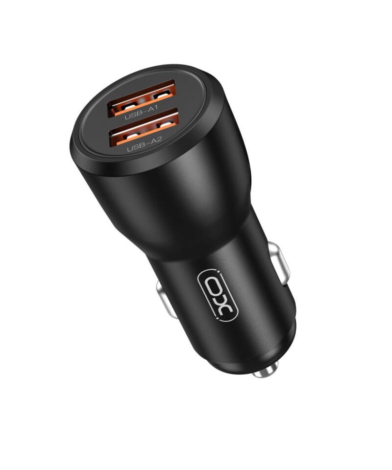 XO car charger CC55 30W 2x USB black