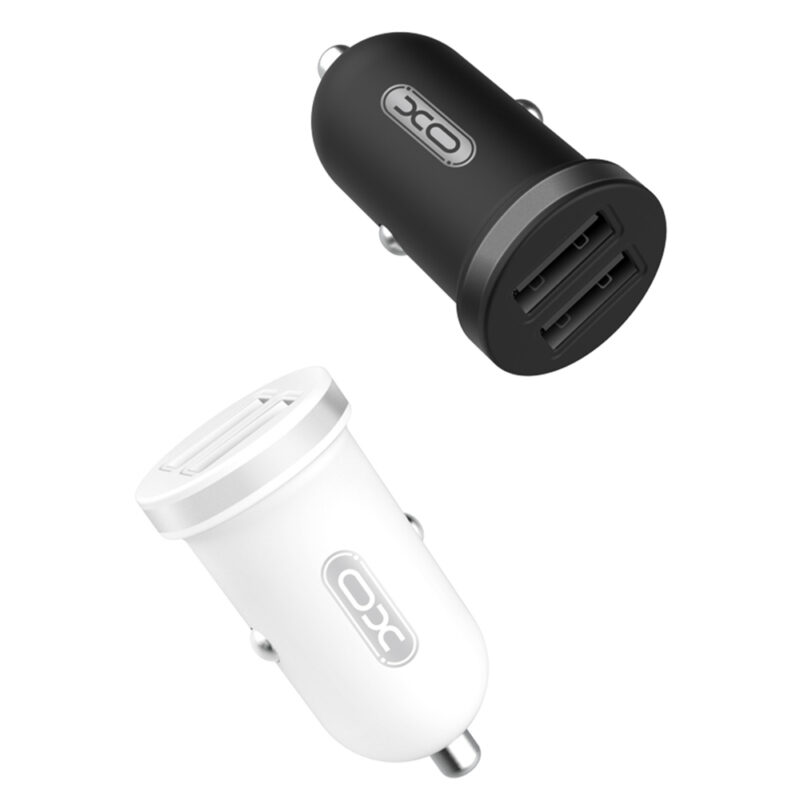 XO car charger TZ08 2x USB 2,1A white + Lightning cable - Bild 4