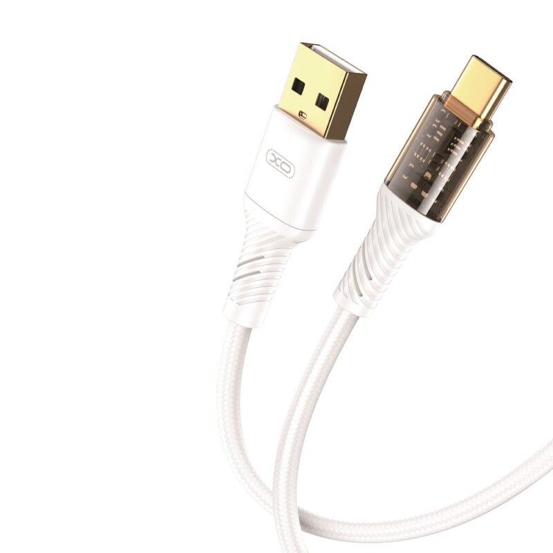 XO Clear cable NB229 USB - USB-C 1,0 m 2,4A white