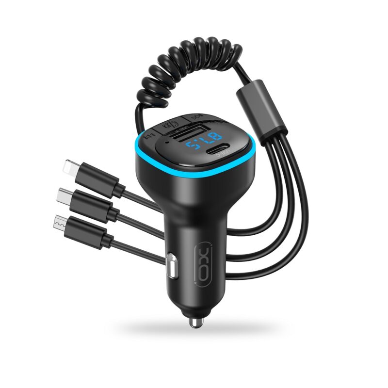 XO transmitter FM BCC07 Bluetooth MP3 car charger 3,1A black