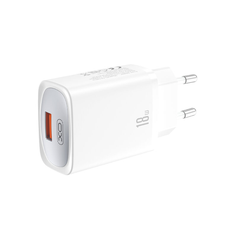 XO wall charger CE19 QC 18W 1x USB white + cable Lightning - Bild 4