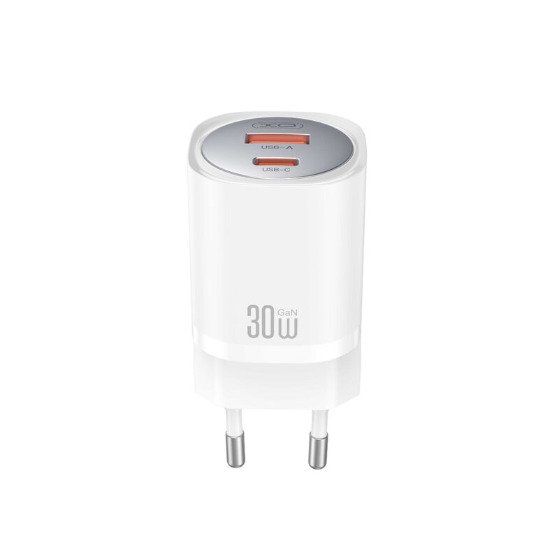 XO wall charger CE21 PD 30W 1x USB-C 1x USB white