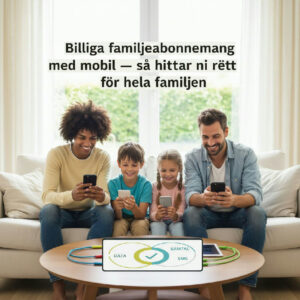 Billiga familjeabonnemang med mobil s hittar ni r tt f r hel