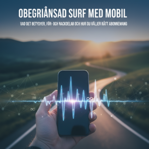 Obegr nsad surf med mobil vad det betyder f r och nackdelar