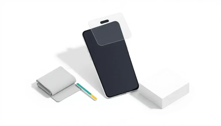 Skärmskydd justeras inför montering på Samsung Galaxy S25 Edge