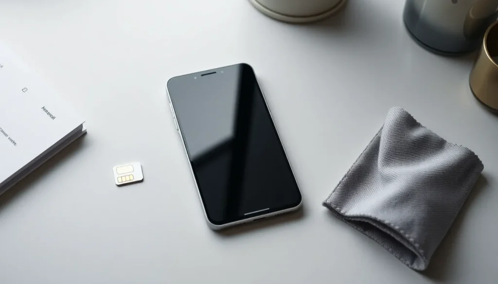 Honor 200 Pro med SIM-kort inför kontroll av ett abonnemangserbjudande