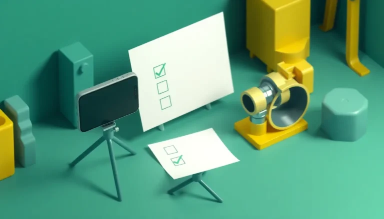 Mobilkamera som dokumenterar en teknisk detalj med checklista