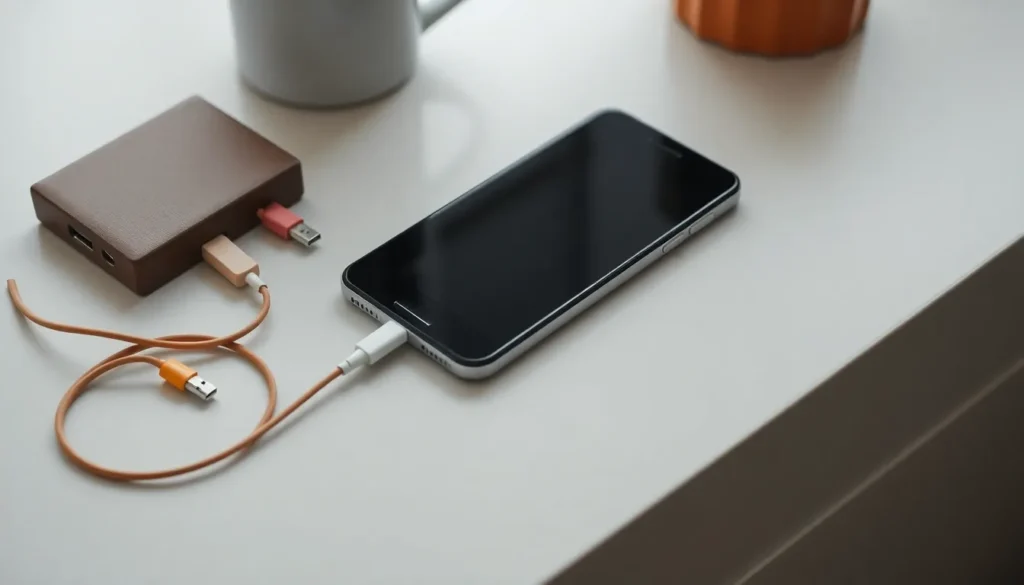 Redmi 14C med laddkablar inför val av familjemobil och abonnemang