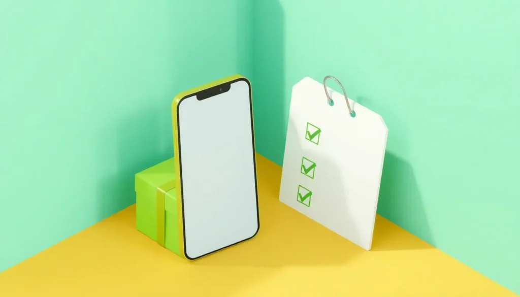Mobil, erbjudandetagg och checklista för en smartphonekampanj