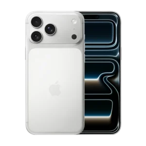 iPhone 17 Pro (256 GB) i silver – fram- och baksida