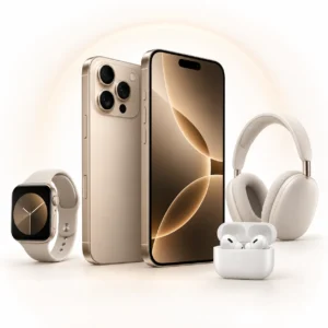 iPhone 18 Pro (256 GB) med surfa obegränsat och smartwatch, bluetooth-hörlurar och airpods