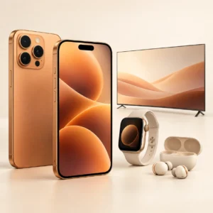 iPhone 18 Pro (256 GB) med surfa obegränsat och smartwatch, bluetooth-hörlurar och samsung tv 55 tum
